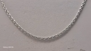 Cadena oto 18k blanco