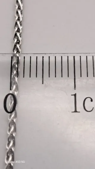 Cadena oto 18k blanco