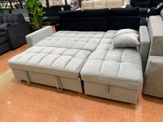 Sofá Cama Kris Gris con Arcón