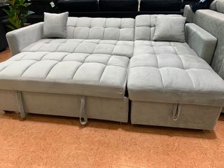 Sofá Cama Kris Gris con Arcón