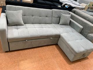 Sofá Cama Kris Gris con Arcón