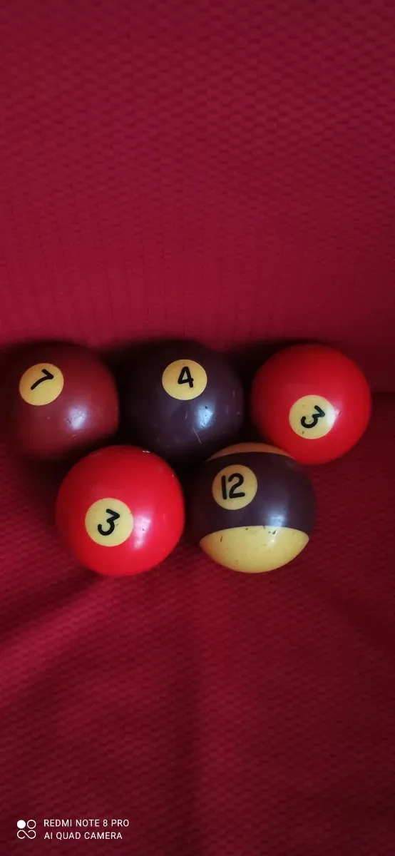 Bolas de billar numeradas