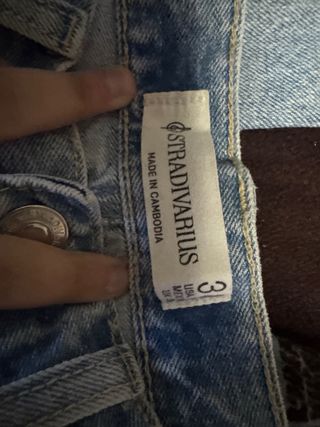 Pantalón vaquero ancho azul