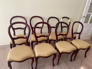 Mesa Comedor Ovalada Extensible + Sillas