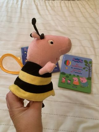 Lote 2 Libros y peluche Peppa Pig