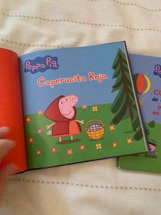 Lote 2 Libros y peluche Peppa Pig