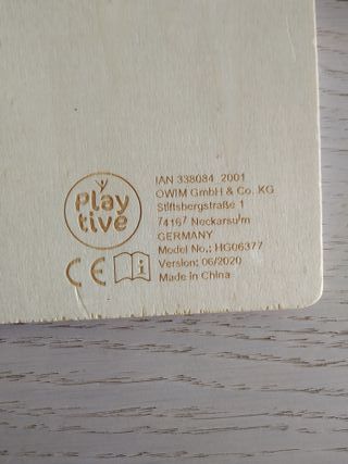 Puzzle de madera. Playtive.