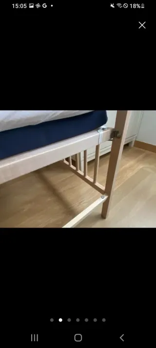 Cuna de bebé de madera