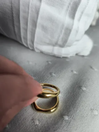 Anillos Pandora combinables dorados