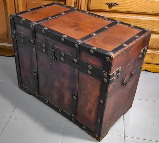 DOS BAÚLES VINTAGE DE MADERA