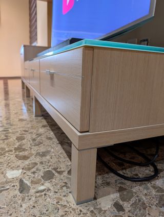 Mueble TV roble chapa natural (como nuevo)