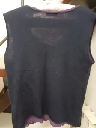 Twin set lana vergine blu/viola