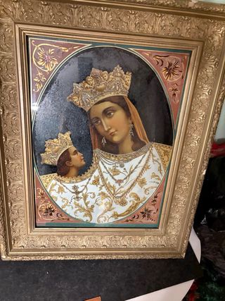 Antico quadro Madonna con Bambino