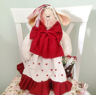 Grande pecorella fatta a mano - 45 cm