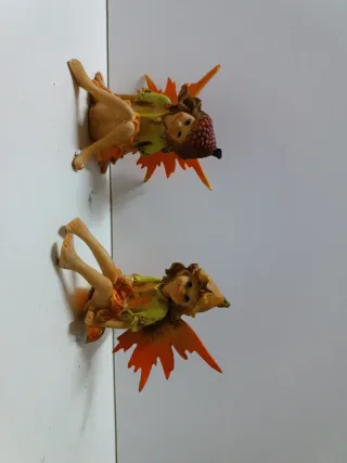 Coppia di fate decorative