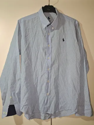 Camisa Polo Ralph Lauren cuadros azul