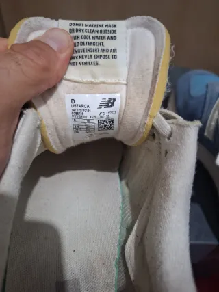 New Balance 574 Beige/Blu Taglia 38.5