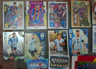 Lote 51 cromos Messi sin pegar nuevos