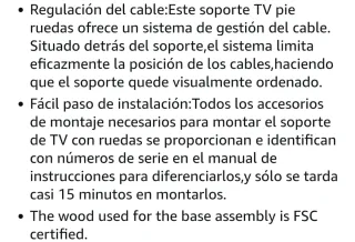 Mueble TV trípode, con estantes.