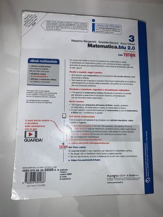 libro matematica per licei scientifici.blu zaniche