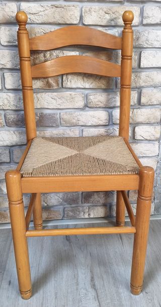 2 Sillas y 2 Taburetes Madera Pino