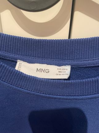 Sudadera azul Mango