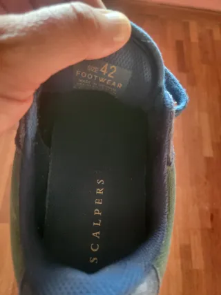 Zapatillas Scalpers Talla 42 Azul Verde