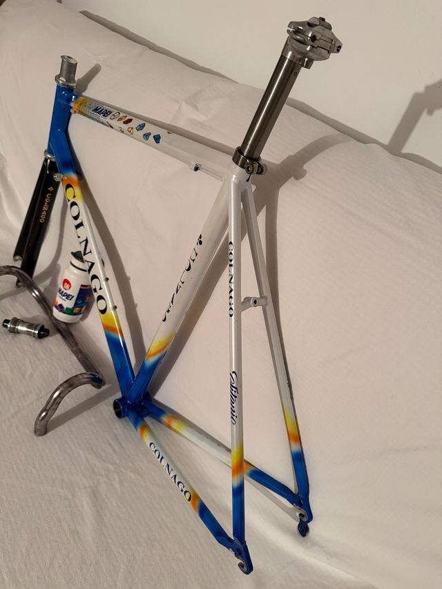 Quadro Colnago Mapei titânio tamanho 56 Shimano 3ttt