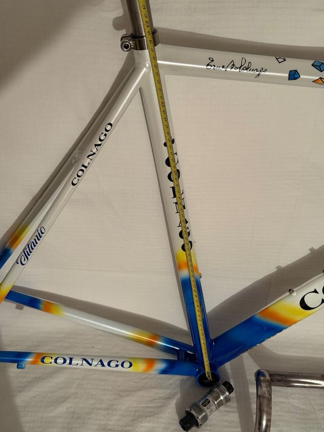 Quadro Colnago Mapei titânio tamanho 56 Shimano 3ttt