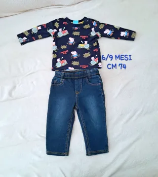 Set neonato 6/9 mesi, cm 74