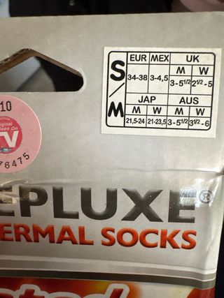 Calcetines Térmicos Stepluxe Eléctricos Negro