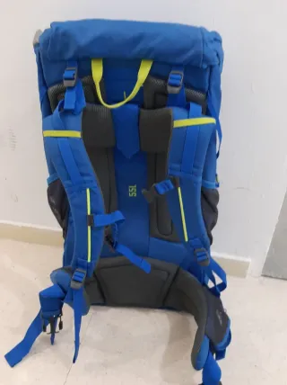 Mochila de senderismo 55L azul