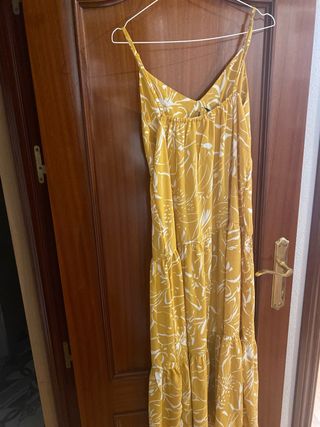 Vestido largo ONLY amarillo talla S
