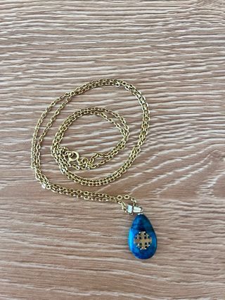 Collar azul Cruz de Jerusalén