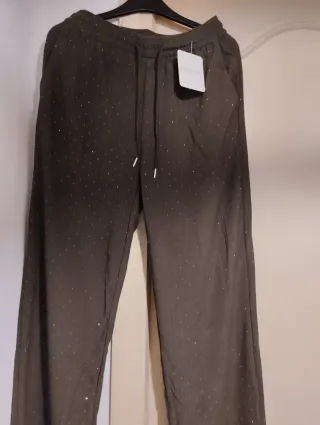 Pantalón marrón con brillos de la 42 a la 48