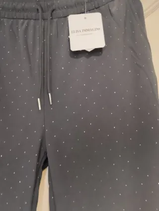 Pantalón marrón con brillos de la 42 a la 48