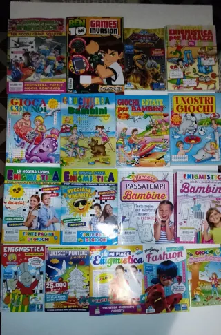 Riviste enigmistica e giochi per ragazzi e bambini