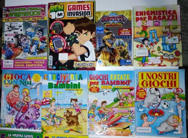 Riviste enigmistica e giochi per ragazzi e bambini