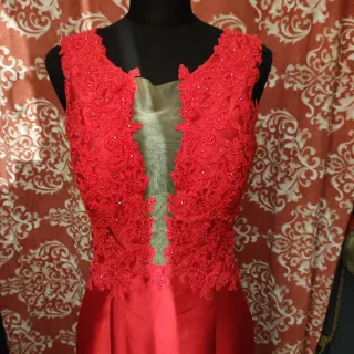Vestido de fiesta rojo T38