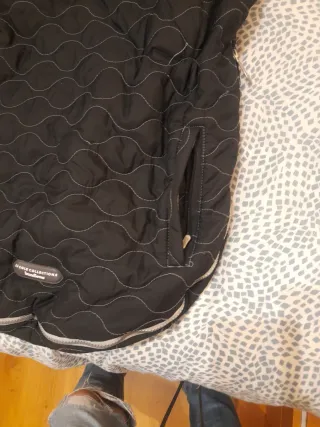 Saco silla paseo acolchado negro.