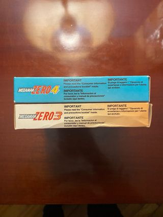Lote Cajas Megaman Zero 3 y 4 GBA originales