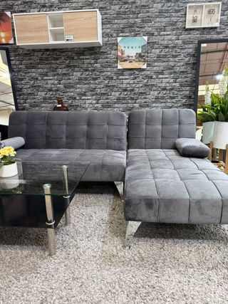 Sofá Cama Chaise Longue Keren XS Gris