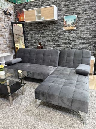 Sofá Cama Chaise Longue Keren XS Gris