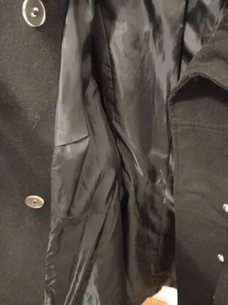 Abrigo negro talla 36