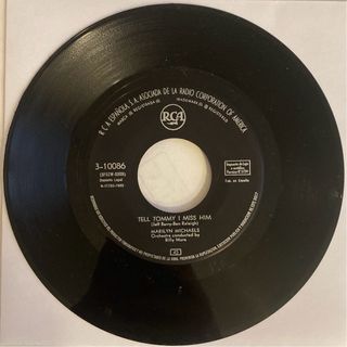 Disco Vinilo Marylin Michaels 45 RPM RCA