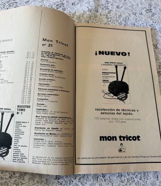 Revistas de punto MON TRICOT 2 und.