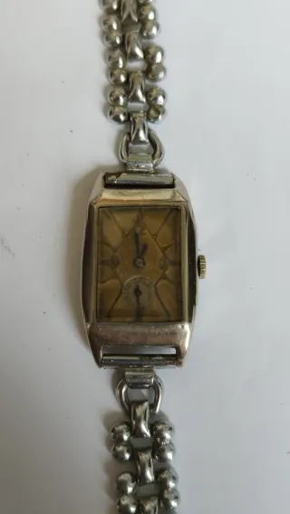 Reloj de cuerda art deco, funcionando para reparar