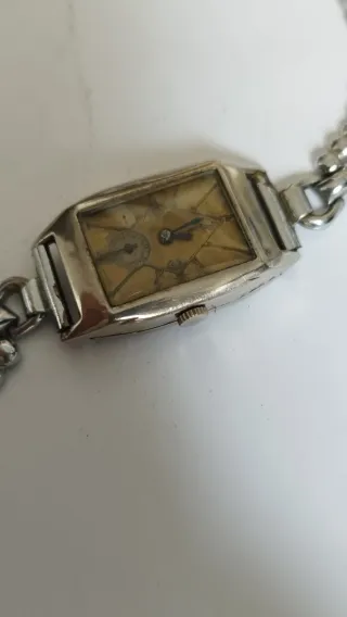 Reloj de cuerda art deco, funcionando para reparar