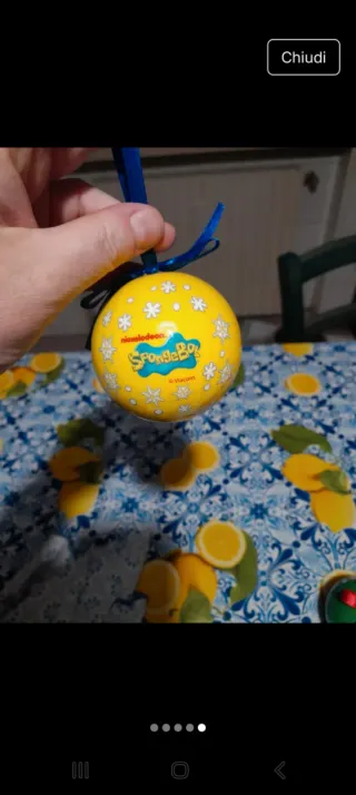 Palline addobbi albero di Natale Spongebob