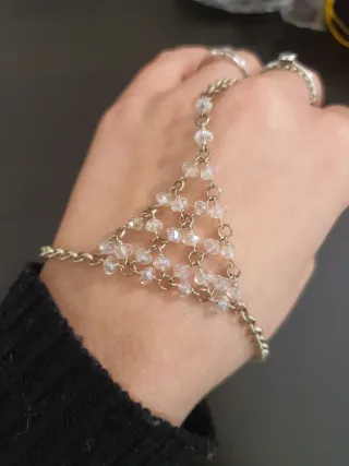 Cavigliera con perline